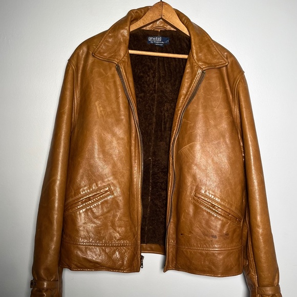 Vintage 80/90s Polo Ralph Lauren Leather Jacket